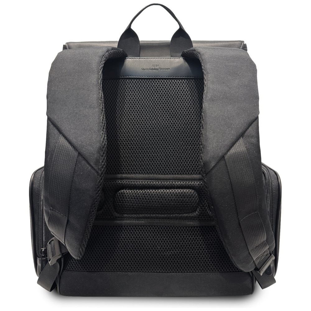 Rucsac BMW Side Pockets Metal Logo pentru laptop 15 inch si accesorii, Negru