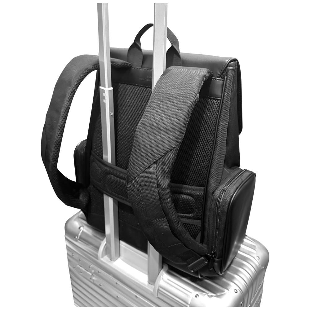 Rucsac BMW Side Pockets Metal Logo pentru laptop 15 inch si accesorii, Negru