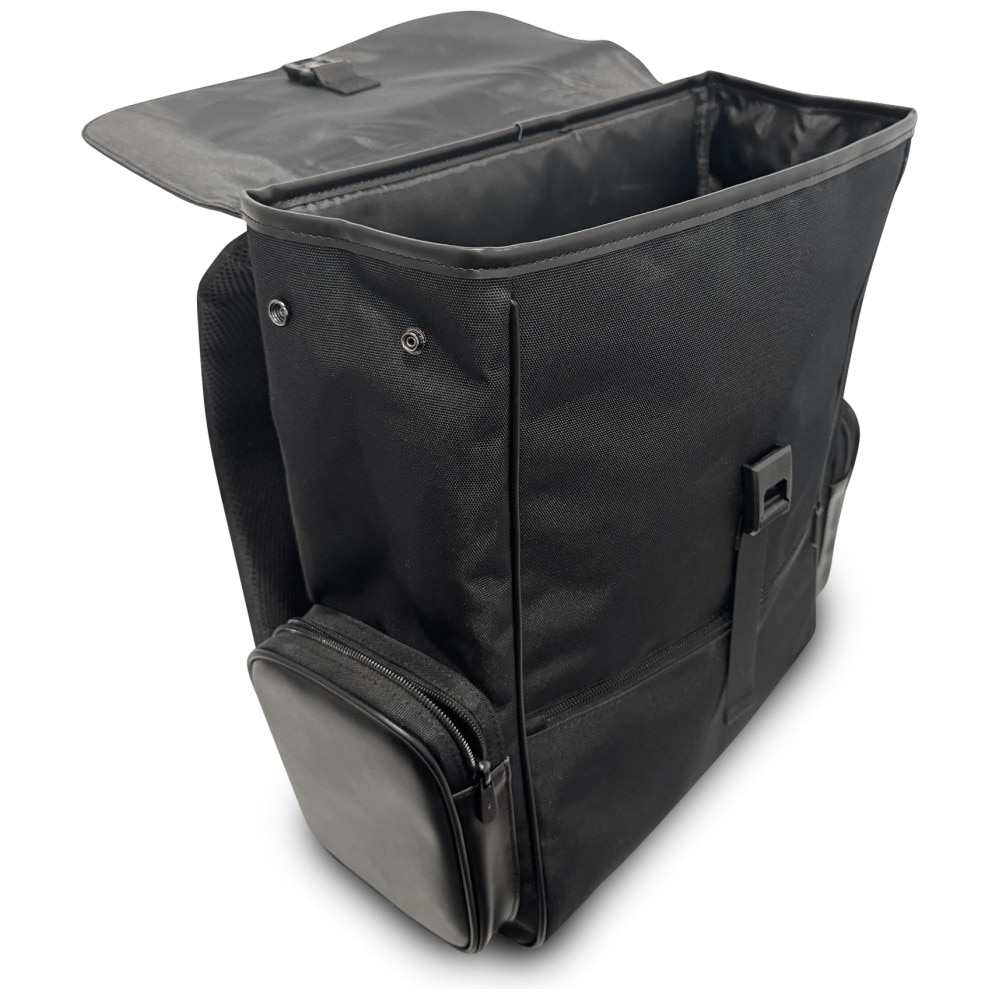Rucsac BMW Side Pockets Metal Logo pentru laptop 15 inch si accesorii, Negru