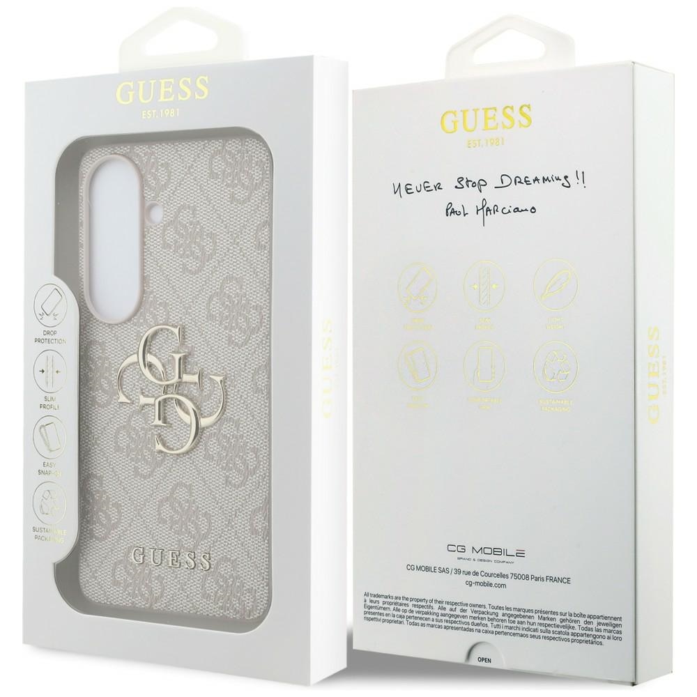 Carcasa Guess 4G Big Metal Logo compatibila cu Samsung Galaxy S26, Roz