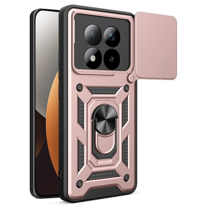 Husa pentru Xiaomi Redmi Note 15 Pro+ 5G / Poco M8 Pro 5G - Techsuit CamShield Series - Rose Gold