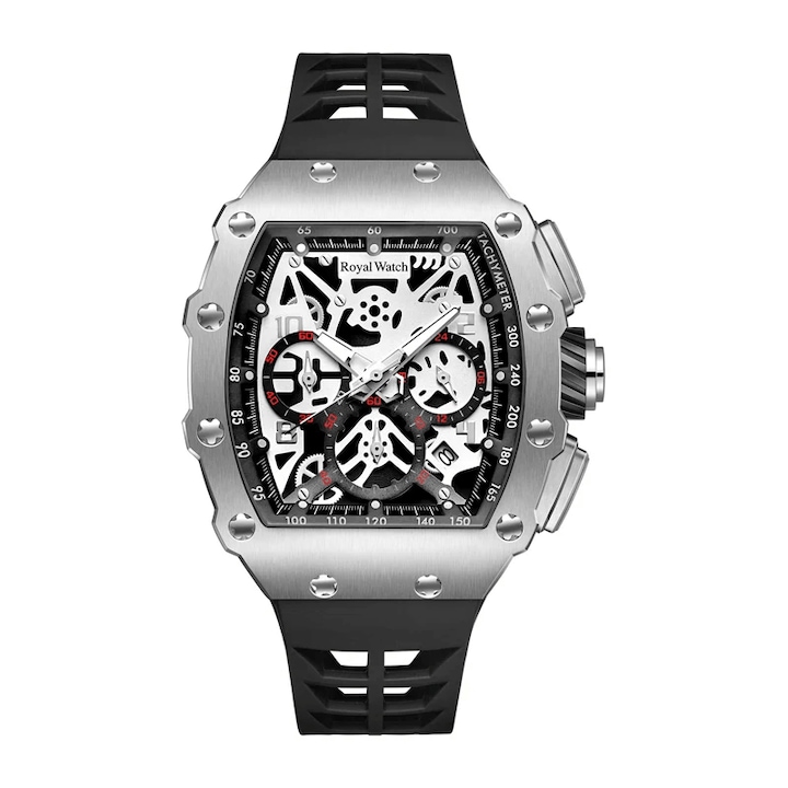 Ceas de mana modern, Luxury Skeleton, Royal Watch, RW 150
