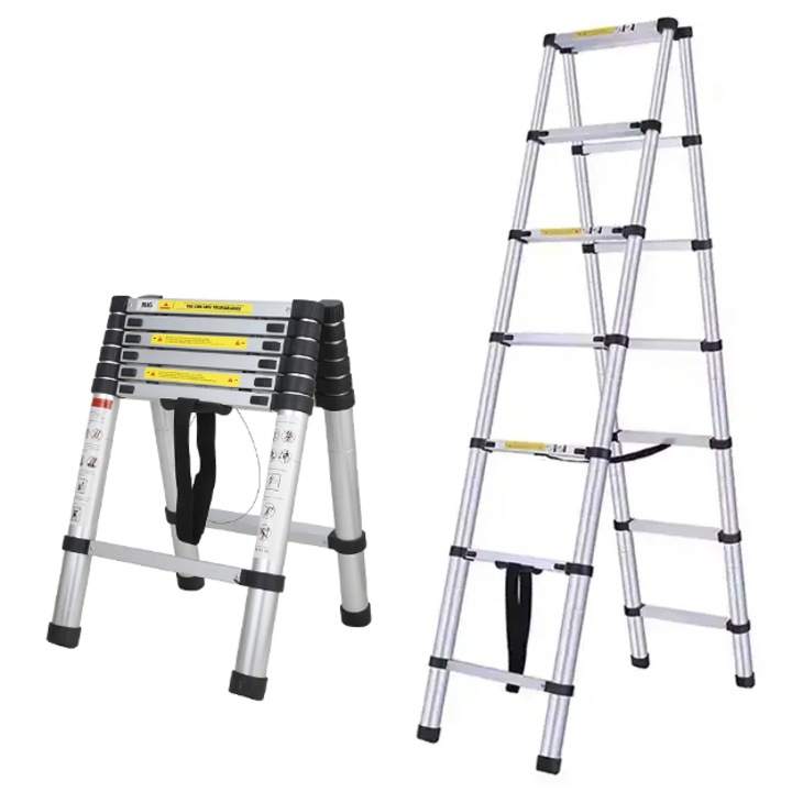 Összecsukható létra - 2m+2m