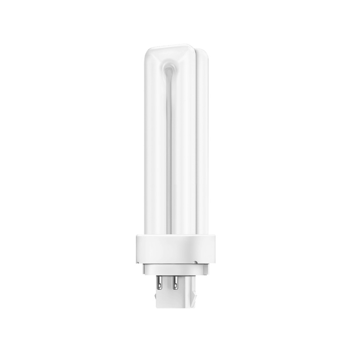 Bec Compact Fluorescent Osram Dulux D/E / PL-C 13W/865/4P G24q-1 855Lm 6500K Lumina Alba Rece Clasa Energetica G