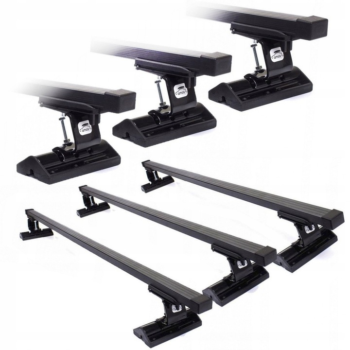 Bagaj universal 3 bare AMOS, montare pe puncte fabrice, certificat TUV, 1995-2023