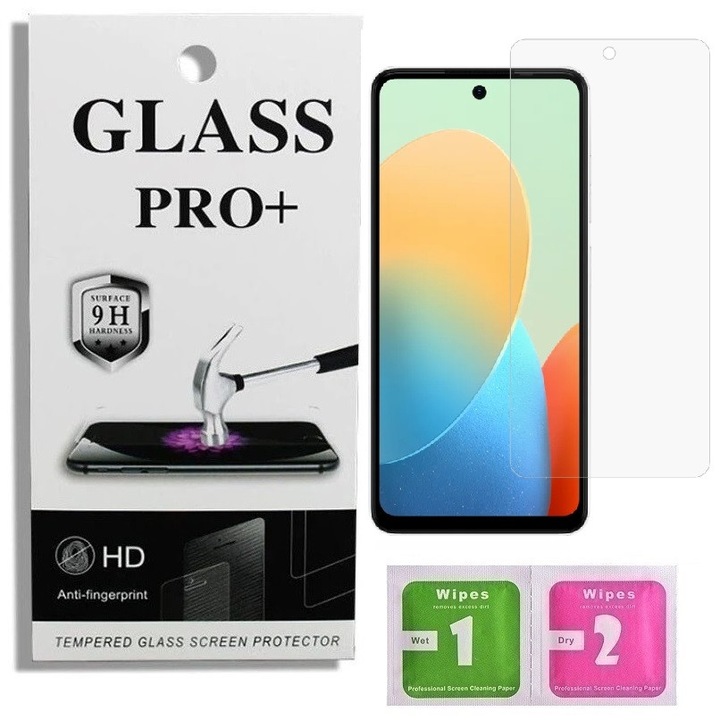 9D Izmael prémium védőüveg Tecno Pop 8-hoz - Átlátszó