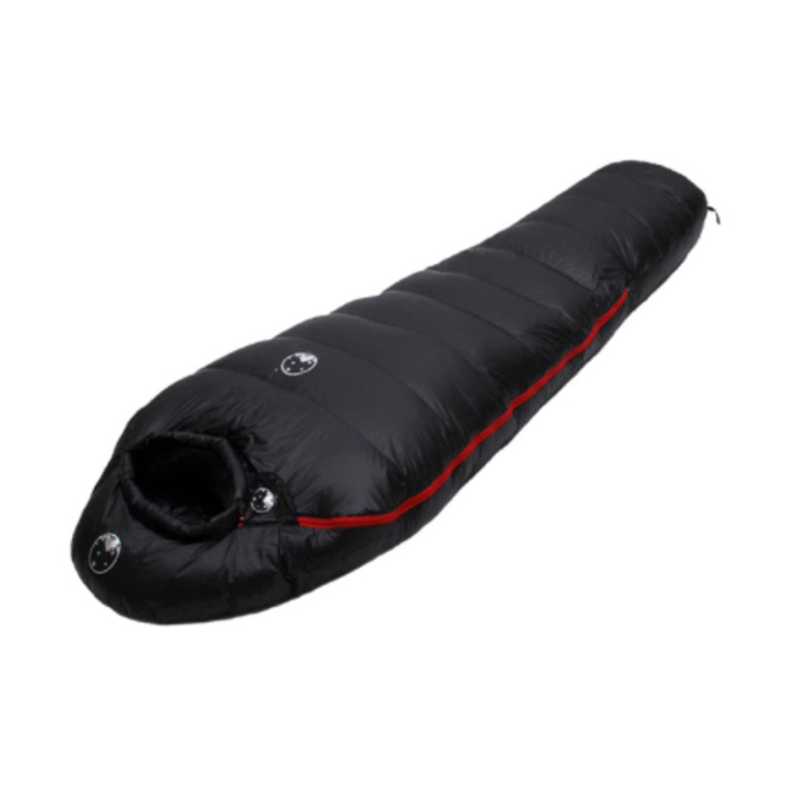 Sac de dormit puf 2000/2450g / pana la -25° - BS-2000 Negru