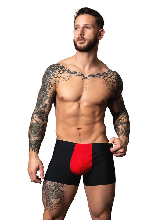 Fekete-piros bugyi, Fekete, XL