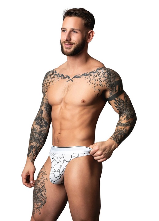 Chiloti, Male Power, Soo Cumfy Thong, fehér márvány, modális anyag