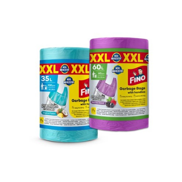 Saci menajeri parfumati Fino, set, 35 L, 60 L, XXL Multicolor