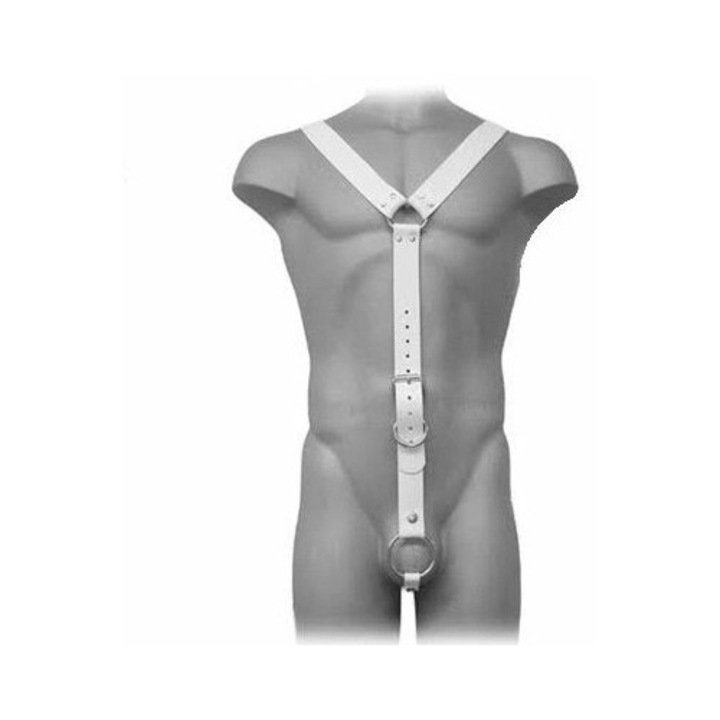 Ham BDSM Svenjoyment, ökobőrből, fém elemekkel, S-XL méret