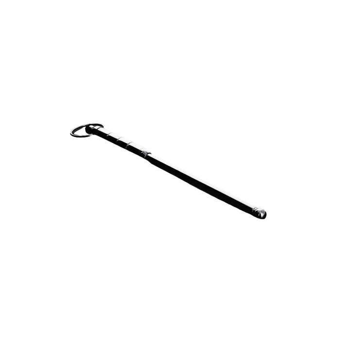 Rozsdamentes acél vibrátor, Steel by Shots, 19x0,8cm, ezüst, állítható rezgéssel