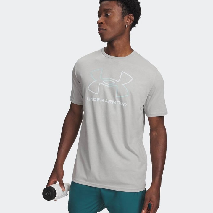 Tricou sport barbati, Under Armour, confortabil, gri, bumbac/poliester, XS INTL