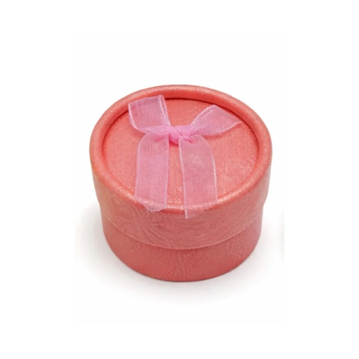 Подаръчна кутия Dactylion, кръгла, 5 см, розова