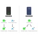 Adaptor wireless Carlinkit 5.0 (2Air-T) RGB pentru CarPlay, Android Auto, negru, 76x43x12.3mm