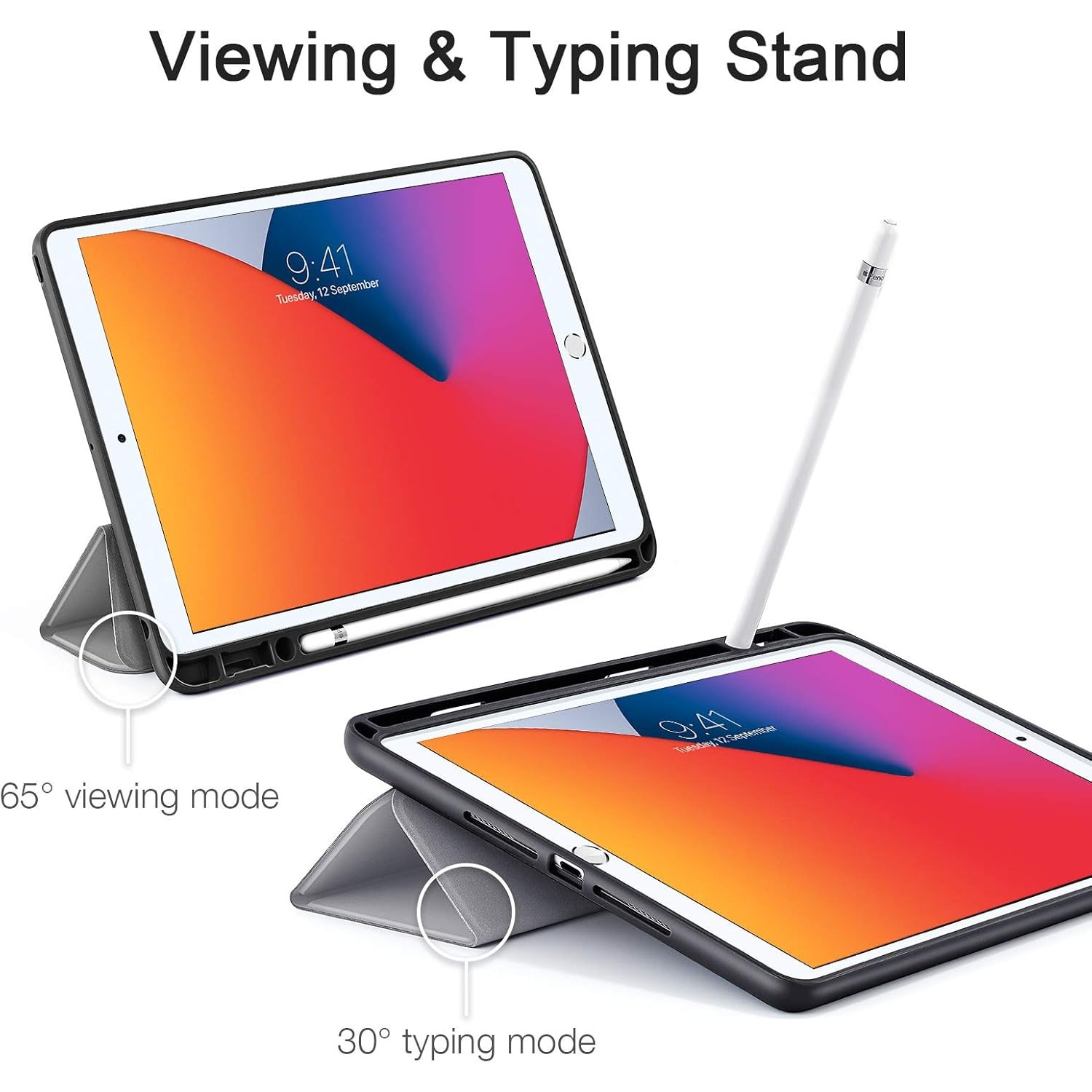 Husa tableta ESR pentru Apple iPad 9/8/7 10.2", gri, dimensiuni 250.60x174.10x7.50mm