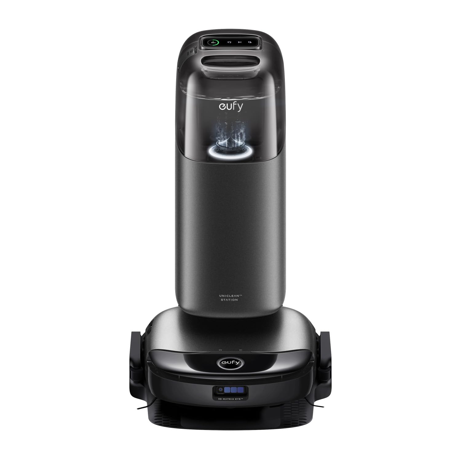 Aspirator robot eufy Robot Vacuum Omni S1 Pro, Statie All-in-One, HydroJet Robot, Aspirator si Mop, 8000 Pa, Negru