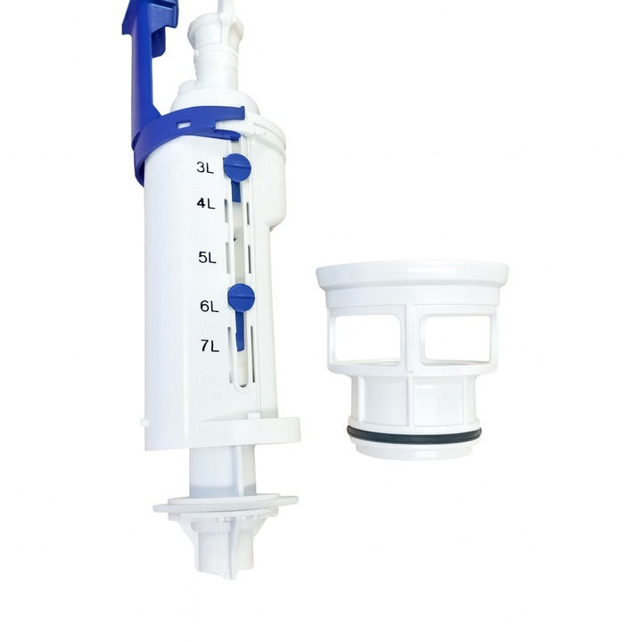 Mecanism evacuare rezervor incastrat Roca Active AV0022500R, dual flush, compatibil Roca si Gala, supapa WC eficienta