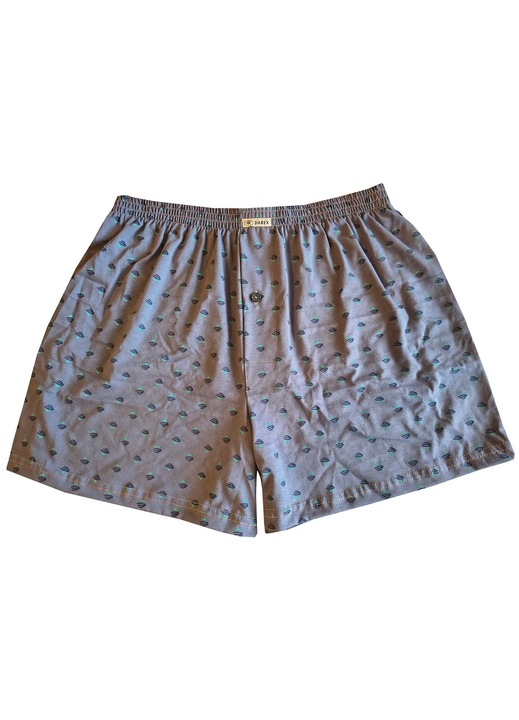 Boxeri largi DAREX, bumbac, albastru bej, XL INTL