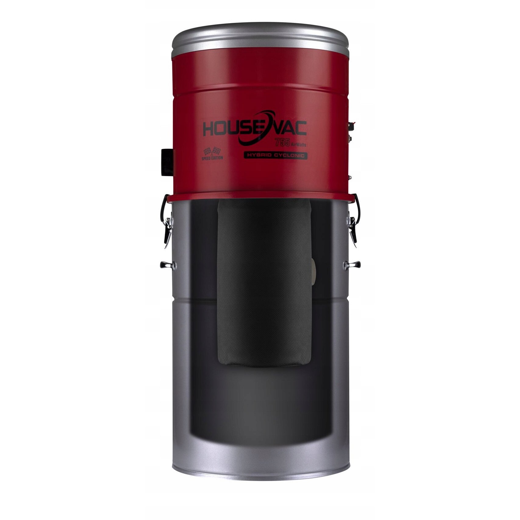 Aspirator Central HouseVac HV-755, 1700W, 35L, sistem de filtrare ciclon + sac, 33x77cm