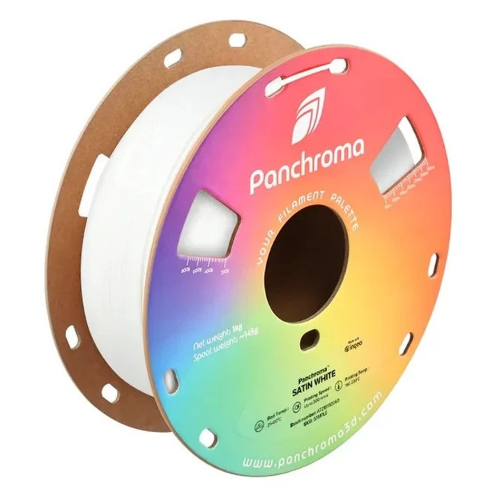 Filament 3D Polymaker Panchroma PLA Satin ALB– 1.75mm, 1kg