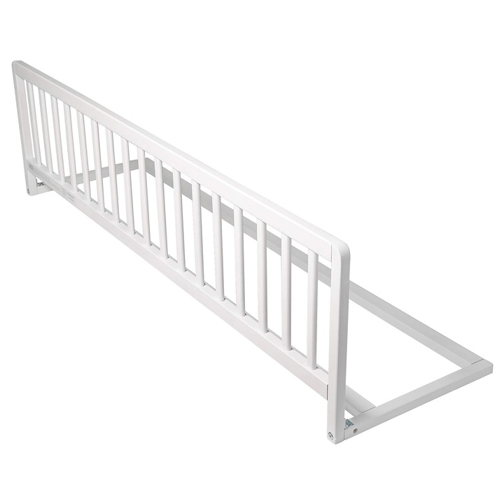 Protector de pat pentru bebe Safetots, alb, 38cmx140cm, balustrada sigura