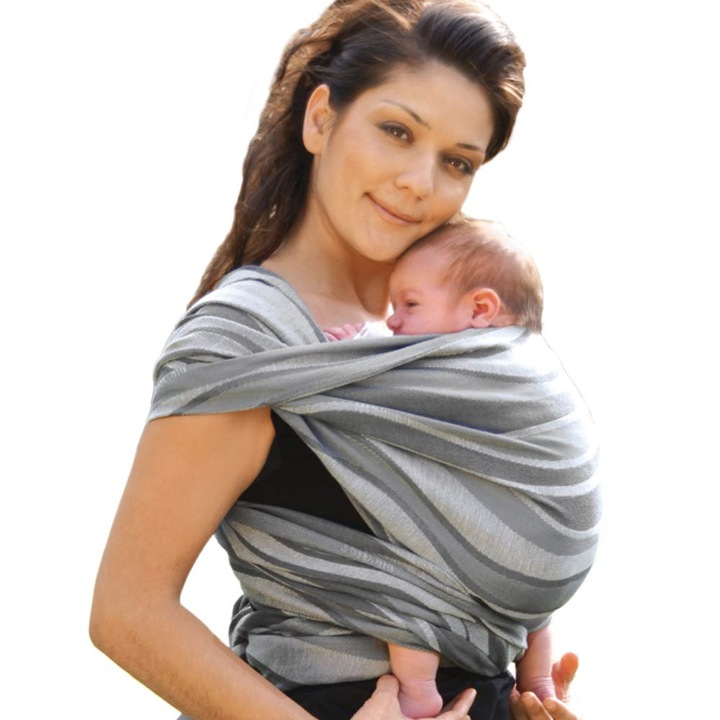 Sling pentru copii Didymos 446008 model waves argintiu marimea 8