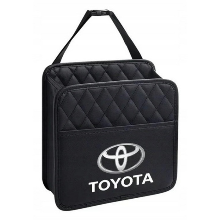 Organizator auto ATA, torba pe tetiera, ecologica, 25x25.5x10cm, pentru pasageri, set 2 bucati