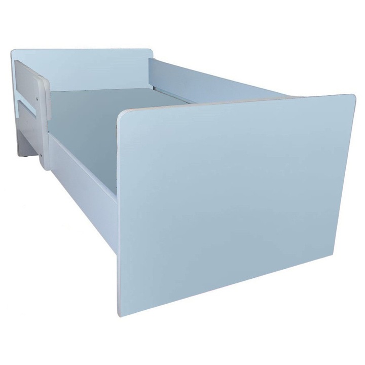 Pat copii, alb, 2-9 ani, dimensiuni 144x76 cm