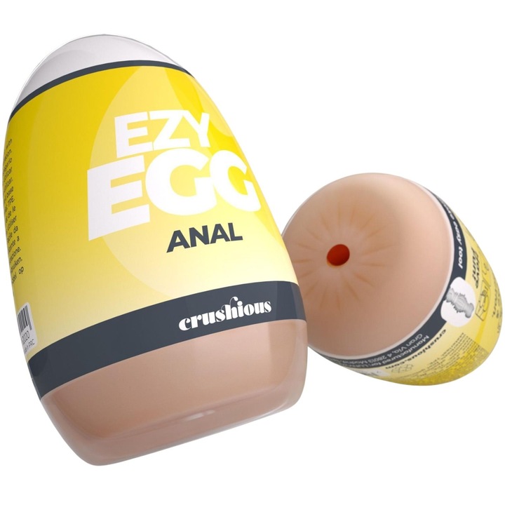 Masturbator anal, CRUSHIOUS, TPE, 8,7x5,6 cm, rezistent la apa