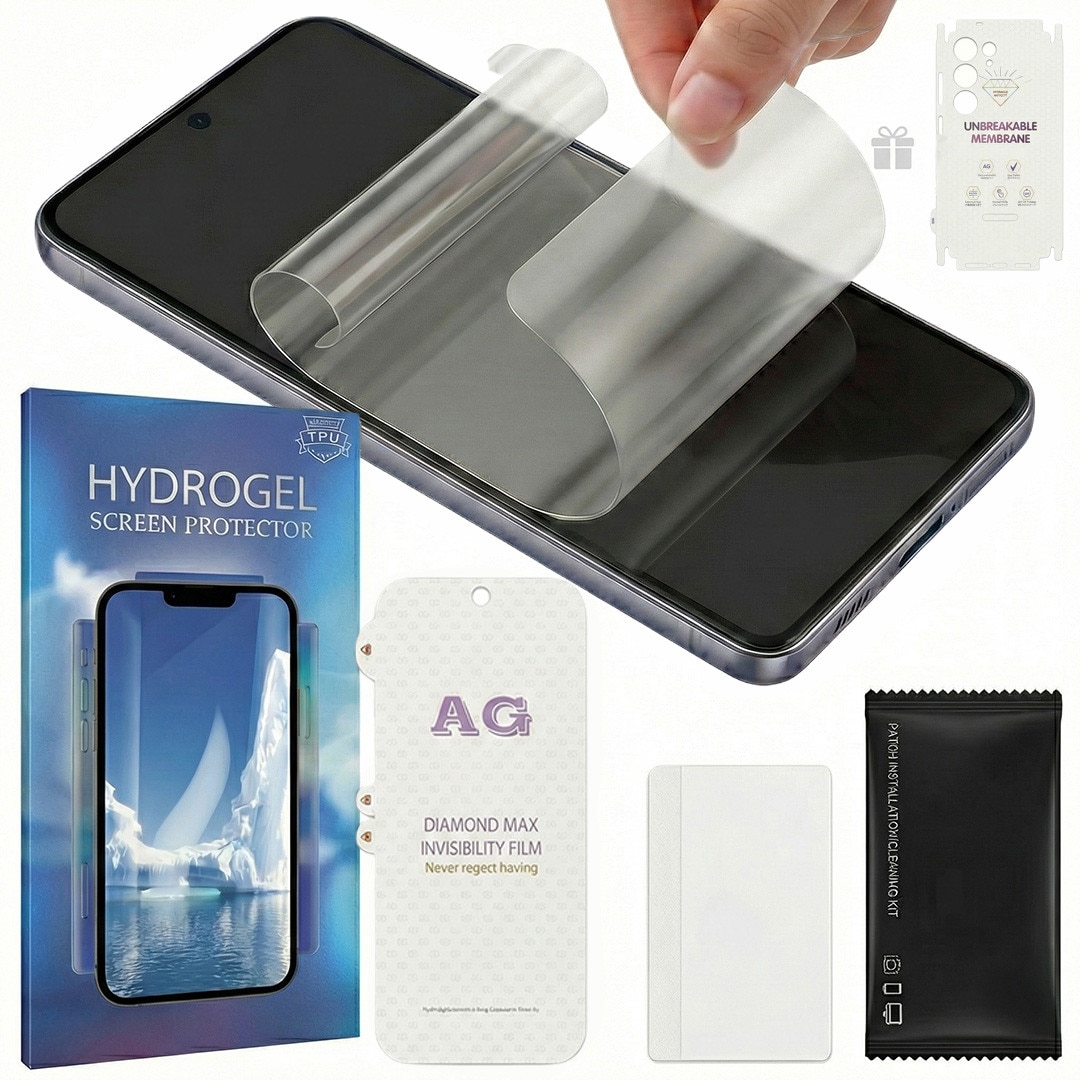 Folie Protectie Fata Alikommerce AK pentru Samsung S24 Ultra, Finisaj Mat, Auto-Regenerare, 0.15mm, Transparent Mat