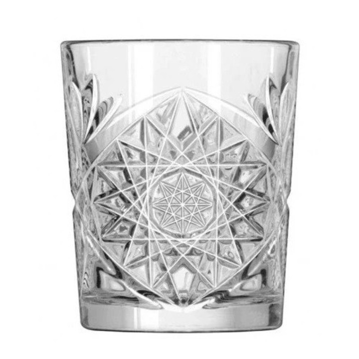 6 db Hobstar mintás üvegpohár szett, 350 ml