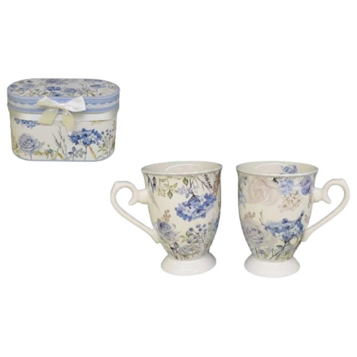 Комплект подаръчен с чаша, Комплект керамични чаши 2бр, 300МЛ