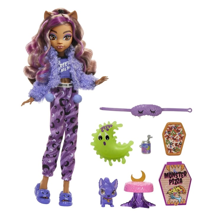 Papusa Clawdeen Wolf Creepover Party, Monster High