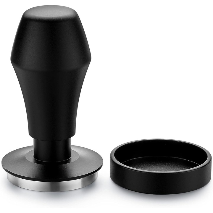 58 mm-es eszpresszó tamper, Caltucus Core®, ergonomikus kialakítás, rozsdamentes acél alap, cserélhető rugókészlet