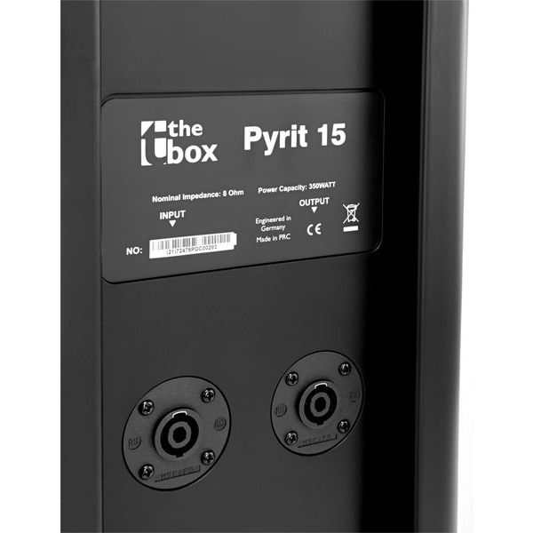 Boxa pasiva The Box Pyrit 15, 350W, 8 Ohm, 45 Hz - 20 kHz, 462x397x780mm, greutate 26,8 kg, negru