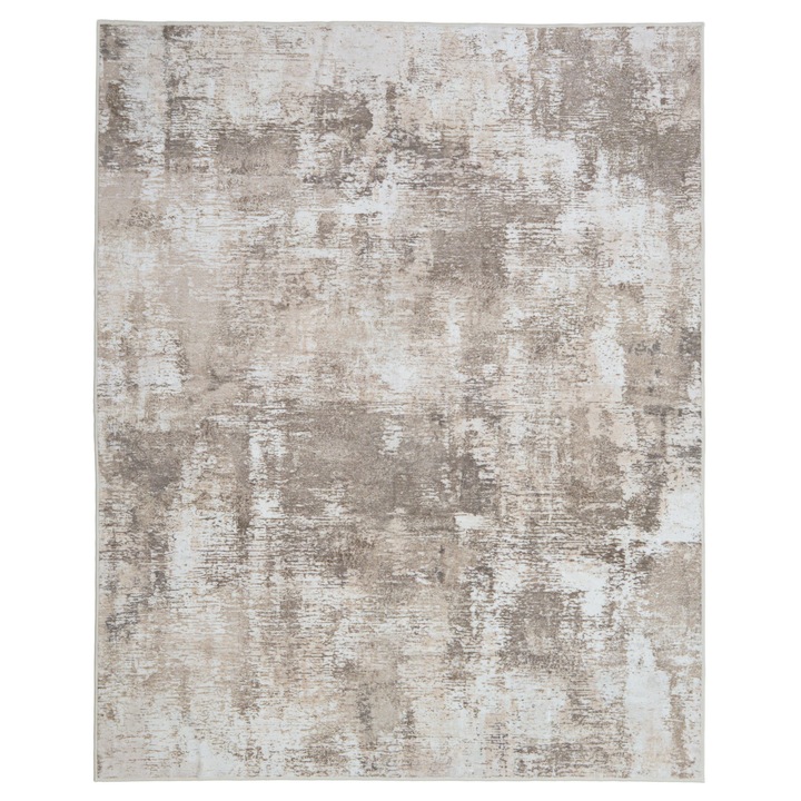 Covor modern, 160 x 200 cm, Antiderapant, Maro, Poliester, Usor De Curatat, Lavabil, Living, Camera De Zi, Dormitor, Dreptunghi, Compatibil Cu Incalzirea Prin Pardoseala