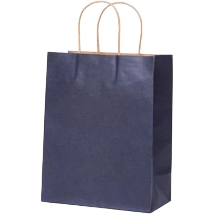 Pungi de ambalare Bisbags, albastru, 20x9x25cm, set 100 bucati