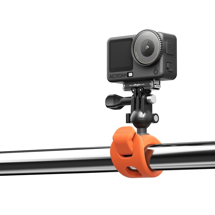 Стойка aMagisn Elastic Mini Q, оранжева, компактен дизайн, 66 см сгъната