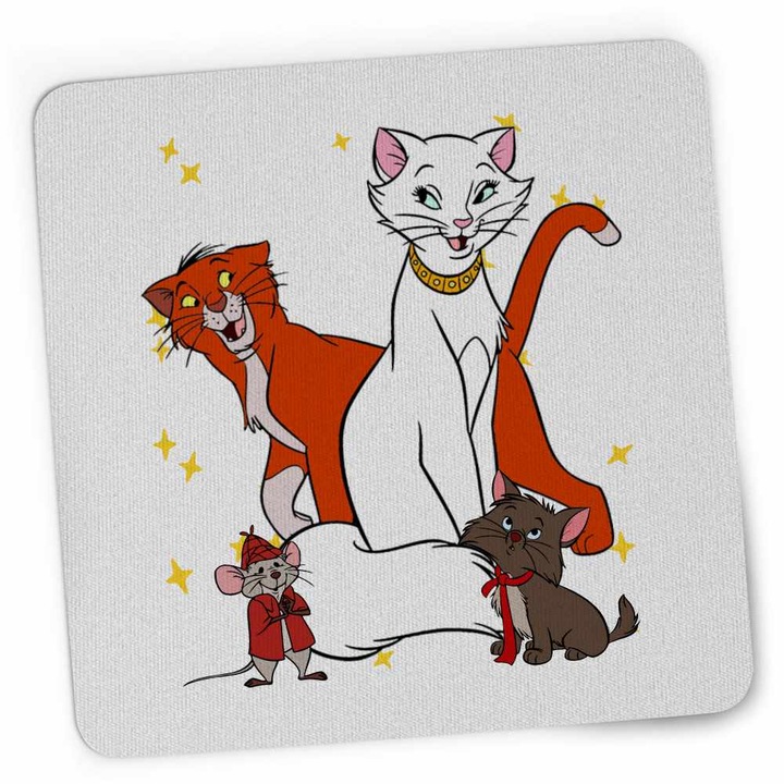 Mousepad Pisicile Aristocrate Ducesa Omalley, 21x19cm