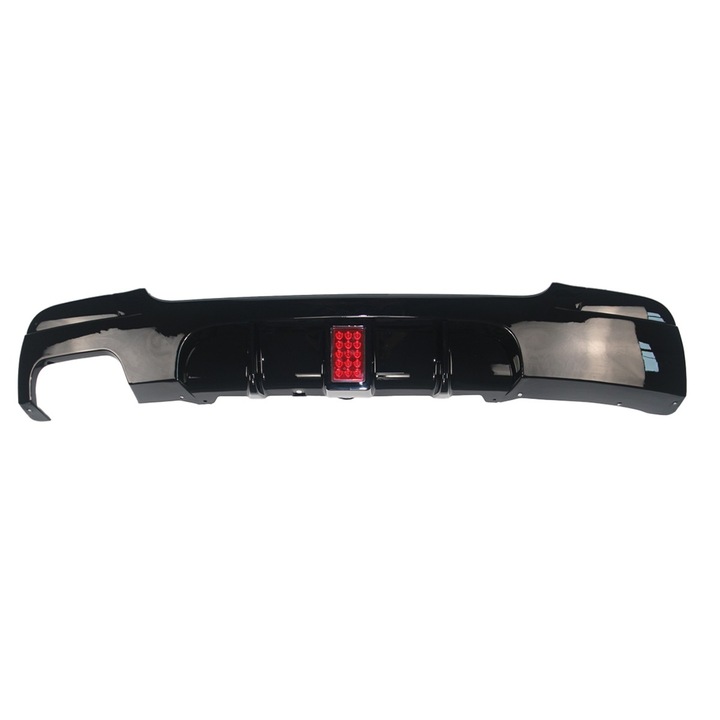 Hátsó lökhárító diffúzor BMW 3 (E92, E93) (2006-2013) LED fénnyel, fényes fekete, dupla kimenet