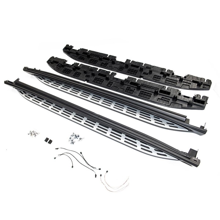 Alumínium oldalsó fellépőkészlet Mercedes GLE Coupe (C167) (2019+) modellhez, LED világítással