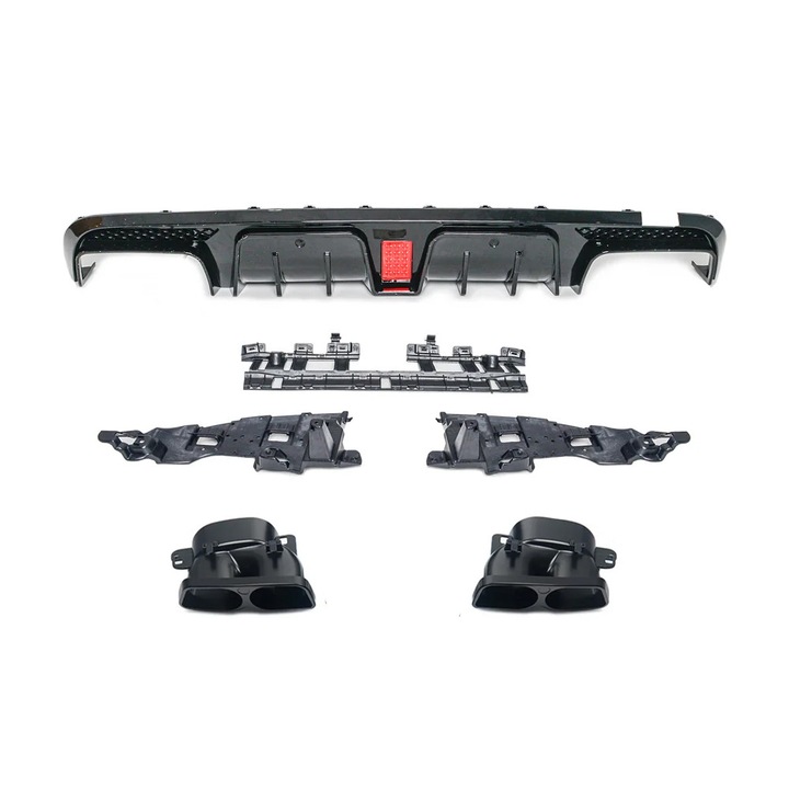 Hátsó lökhárító diffúzor Mercedes C-osztály (W205) 2013-2021, AMG, kiegészítő