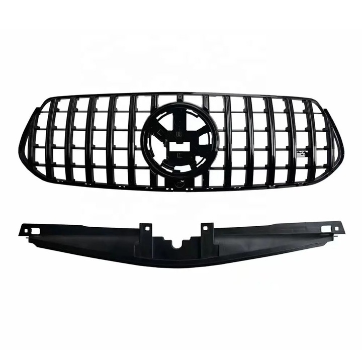 Hűtőrács, fényes fekete, Mercedes GLE (W167) SUV (C167) Coupe, Facelift (2024+) Panamericana AMG