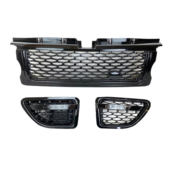 Hűtőrács Range Rover Sport L320 (2005-2009) részére, fényes fekete