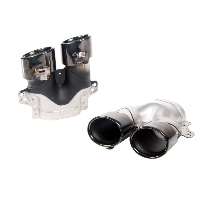 Fekete kipufogócsövek Mercedes C-Class (W205) GLC (X253, C253) modellekhez