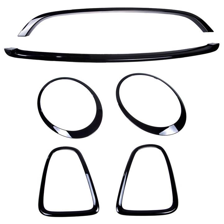 Fekete krómmentesítő készlet MINI (R56) Ferdehátú (2006-2013)