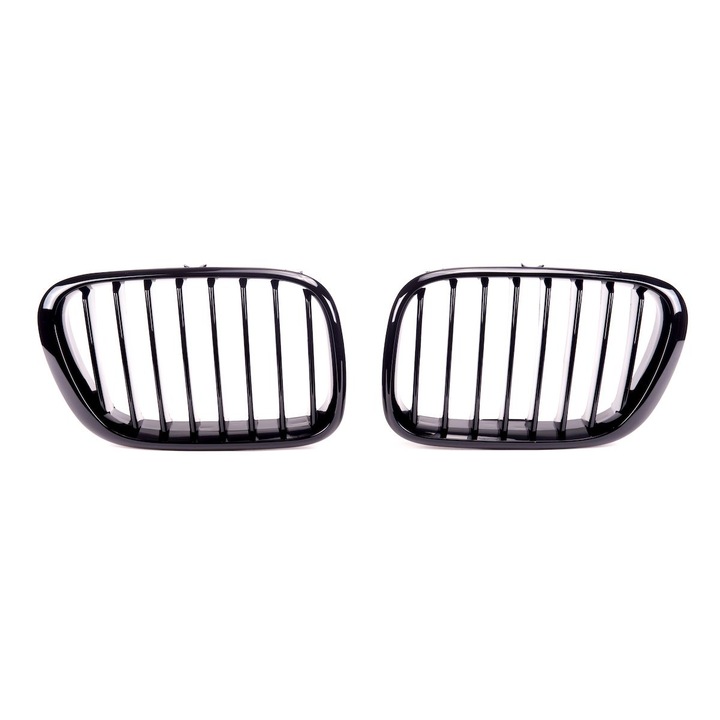 Hűtőrács BMW X5 (E53) 2000-2003, fényes fekete, egy vonal