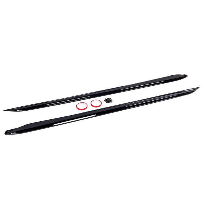 Oldalsó spoilerek BMW 3 (G20) szedán és touring (2018-2022) modellekhez, fényes fekete
