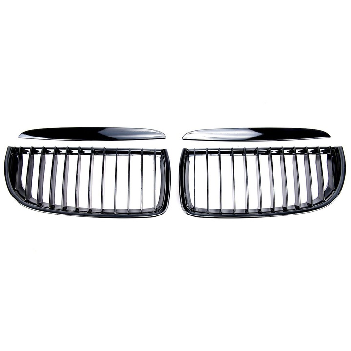 Hűtőrács BMW 3 (E90) Sedan Touring (2005-2008) fekete, egysoros